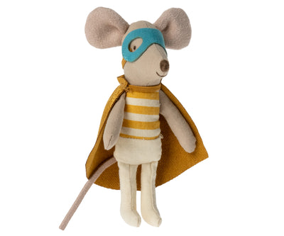 Maileg Super Hero Mouse - Little Brother in Matchbox