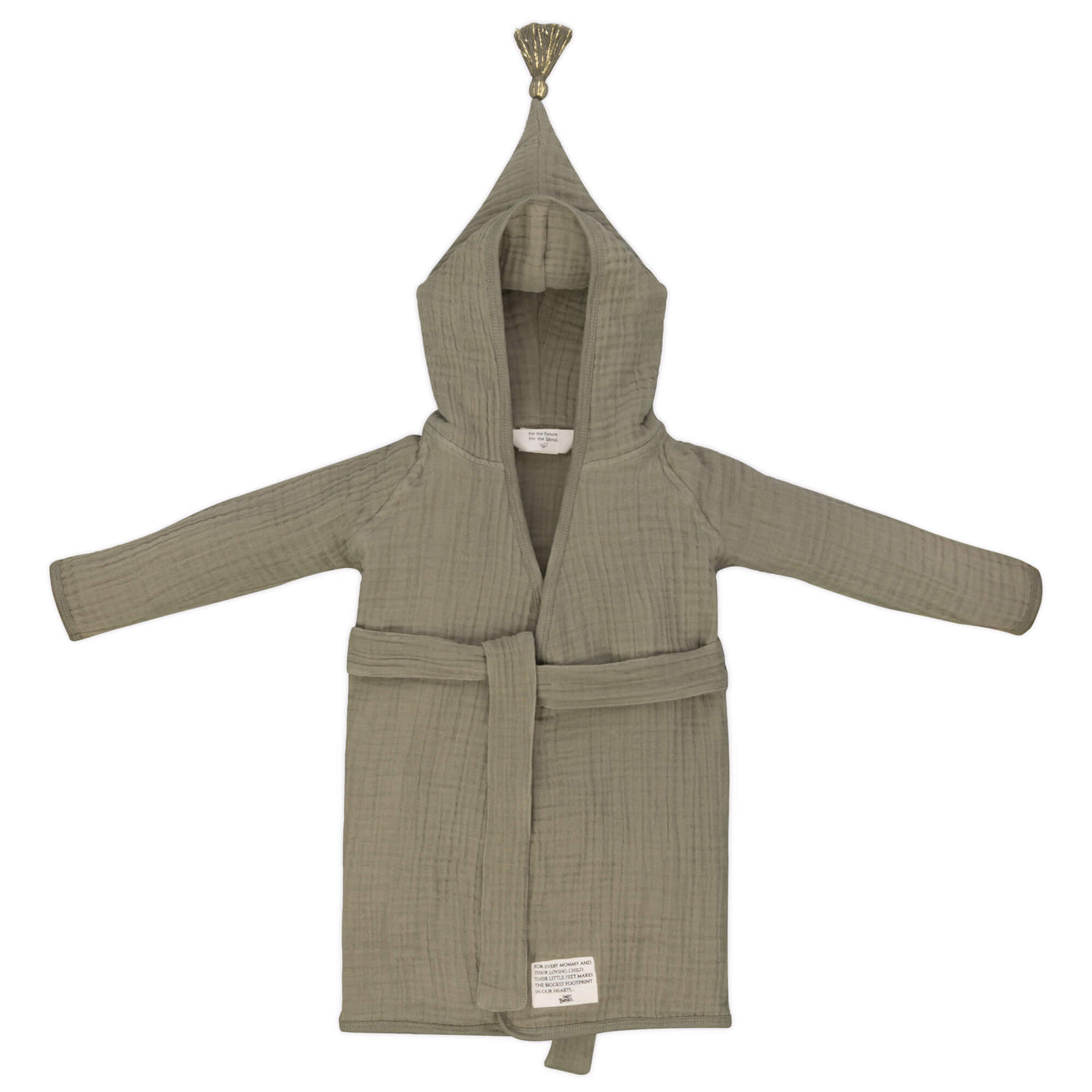 Baby Bello Bathrobe - Dusty Olive