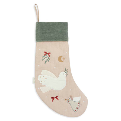 Avery Row Christmas Stocking - Dove