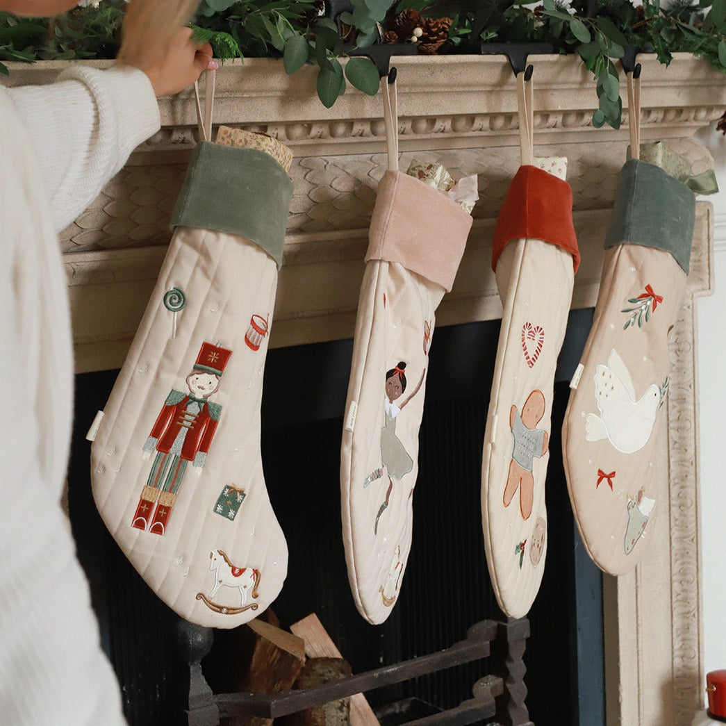 Avery Row Christmas Stocking - Dove