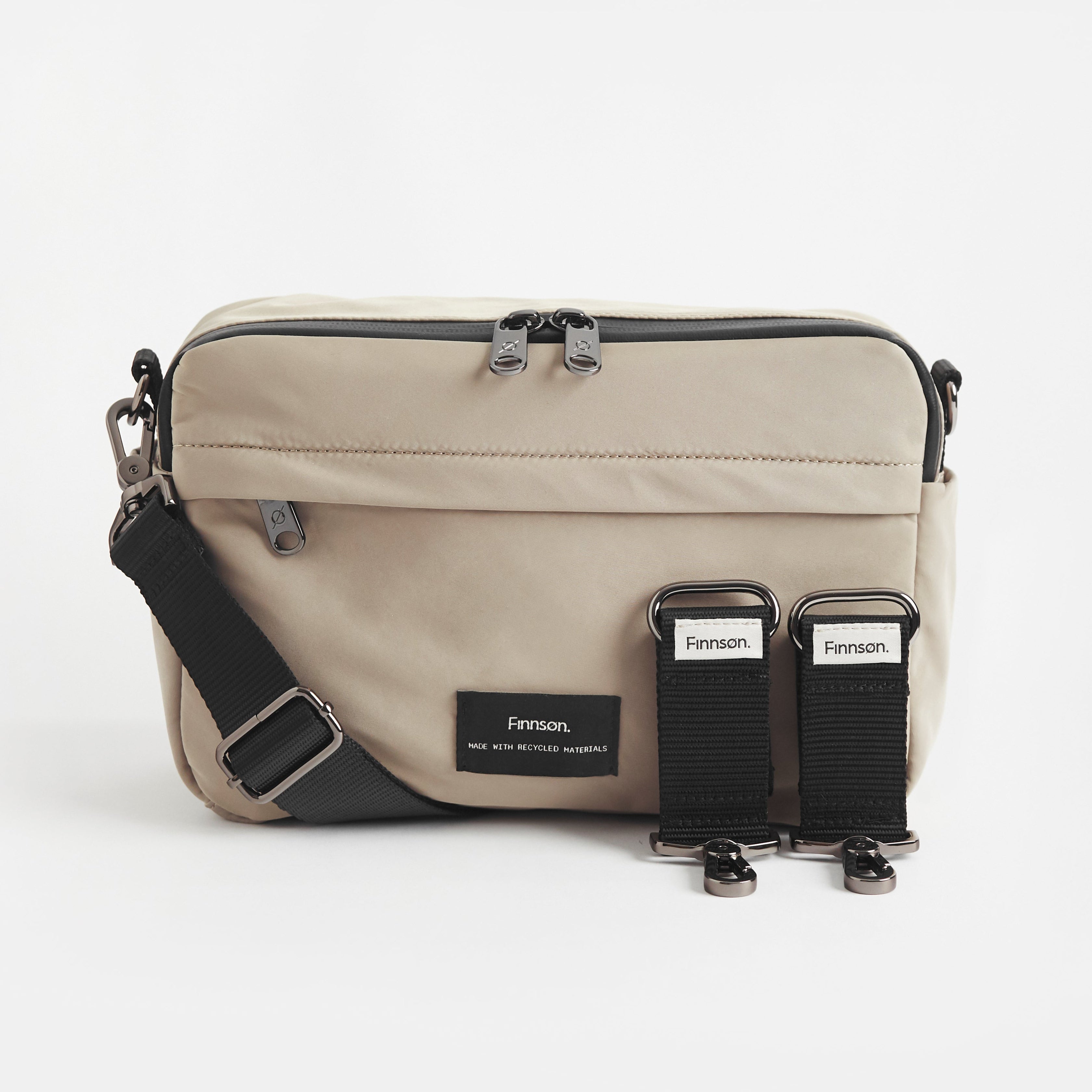 Finnsøn FRIDA Eco Stroller Organiser with Stroller Clips - Taupe ...