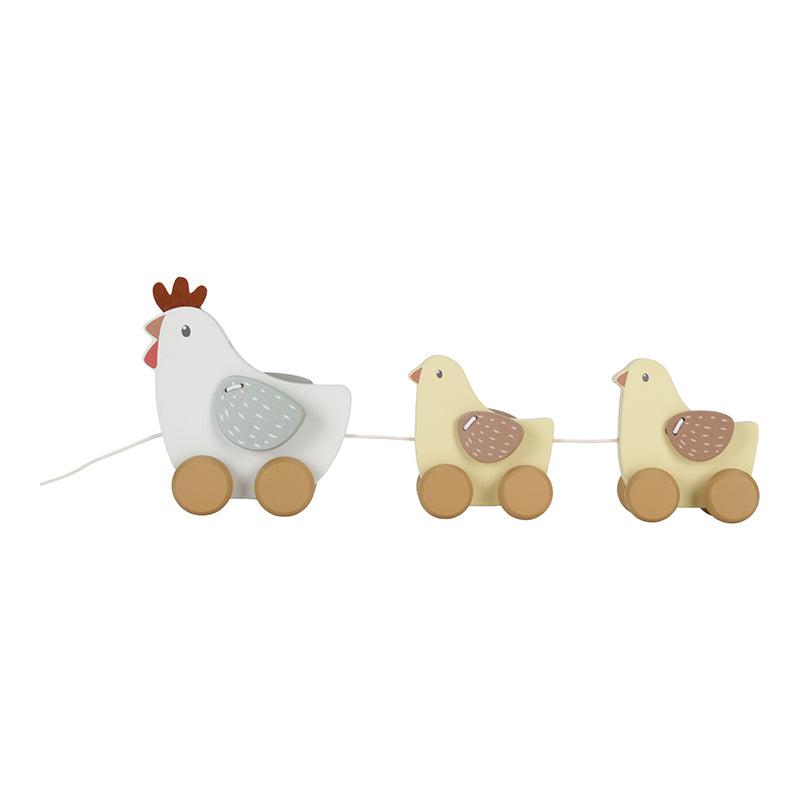 Little Dutch - Little Farm Wooden Pull-Along Chickens