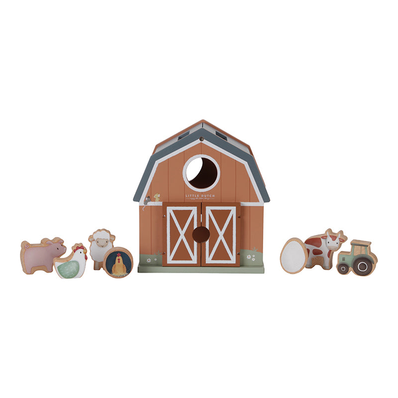 Little Dutch - Little Farm Wooden Shape Sorter