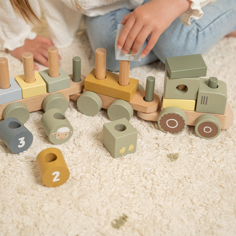 Little Dutch - Little Farm Tractor Stacking Train