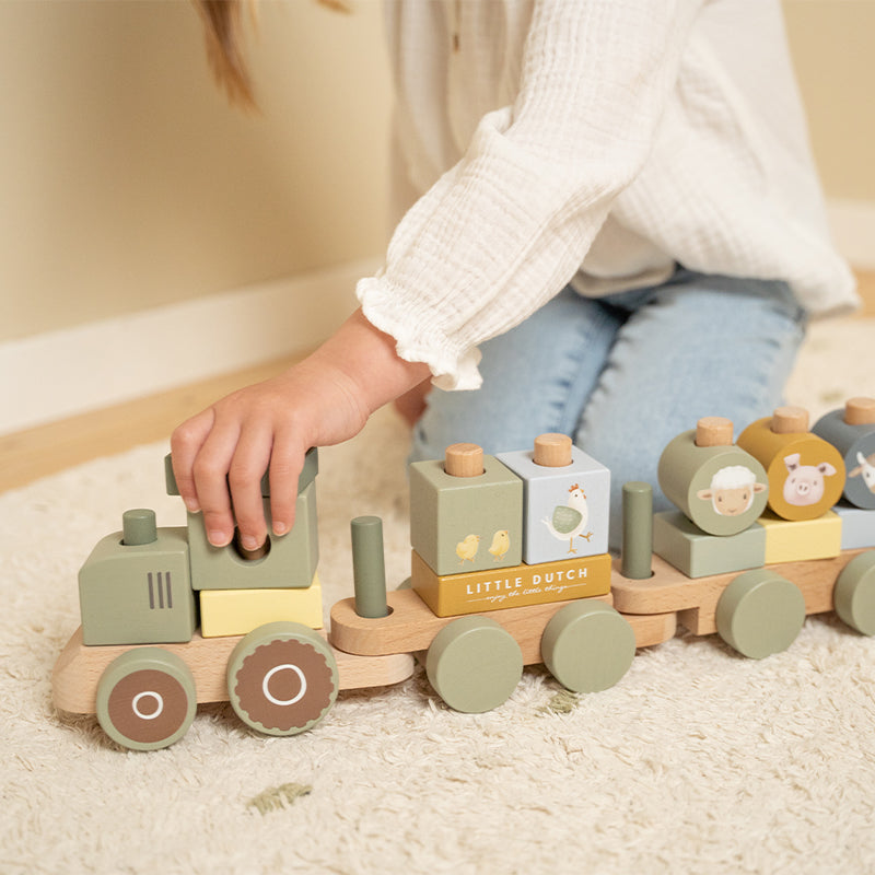 Little Dutch - Little Farm Tractor Stacking Train