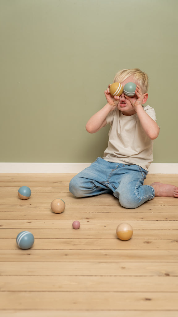 Little Dutch Wooden Boules Balls Set