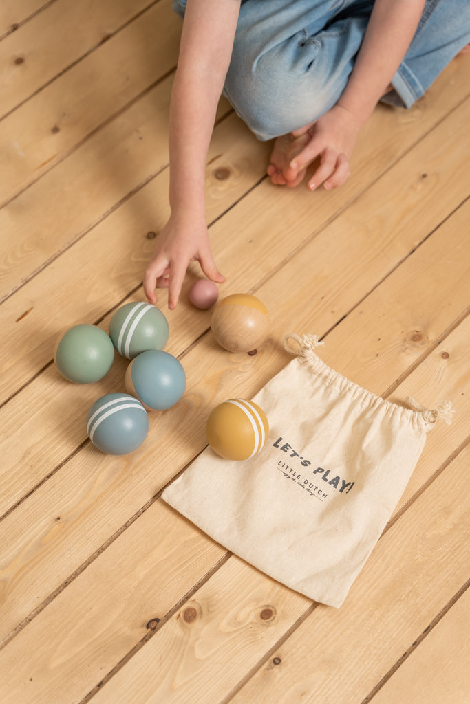 Little Dutch Wooden Boules Balls Set