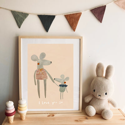 Yaya Studio I Love You So Art Print