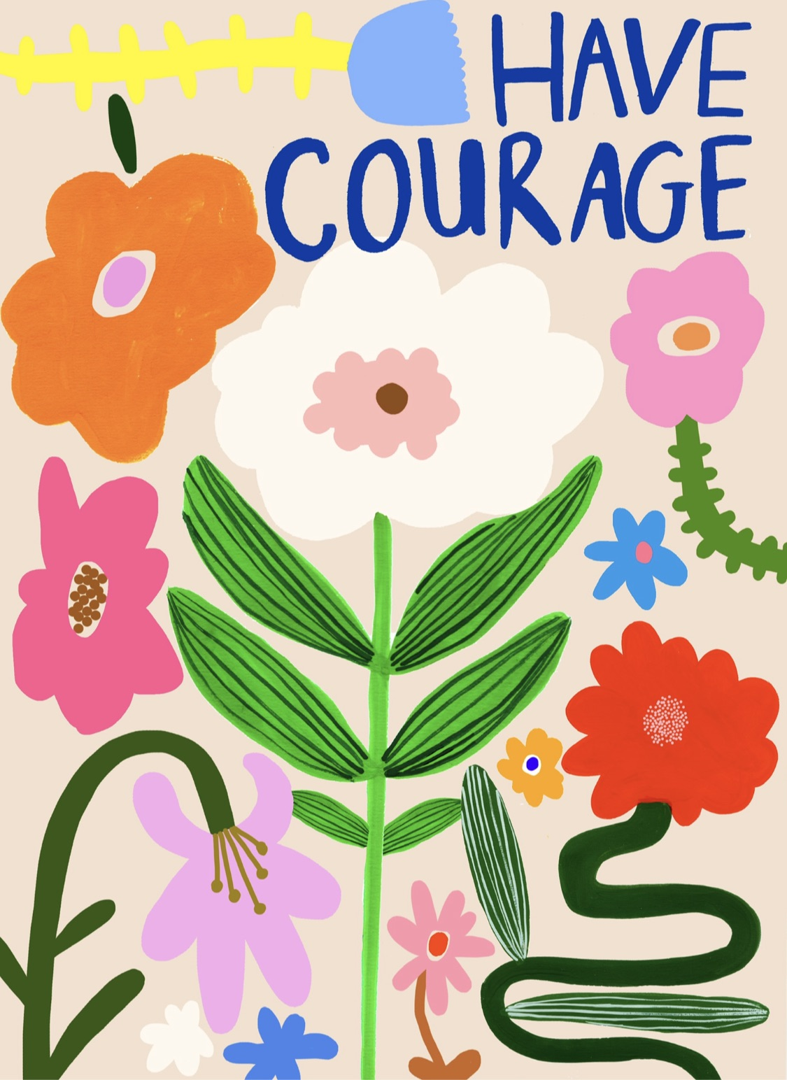 Yaya Studio Have Courage Print