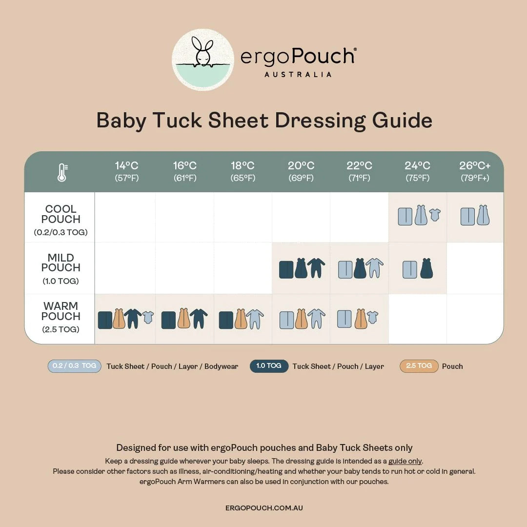 ErgoPouch Baby Tuck Sheet - Crib - Wheat
