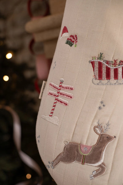Avery Row Christmas Stocking - The North Pole