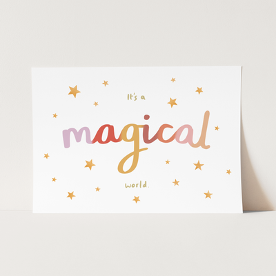 Its a magical world print