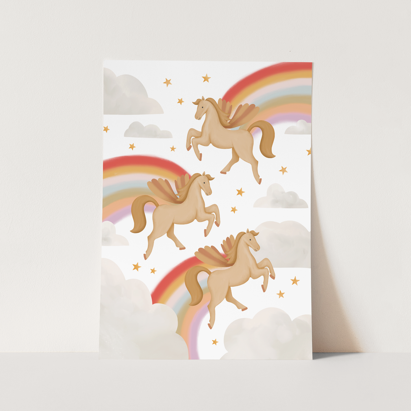 Pegasus print white