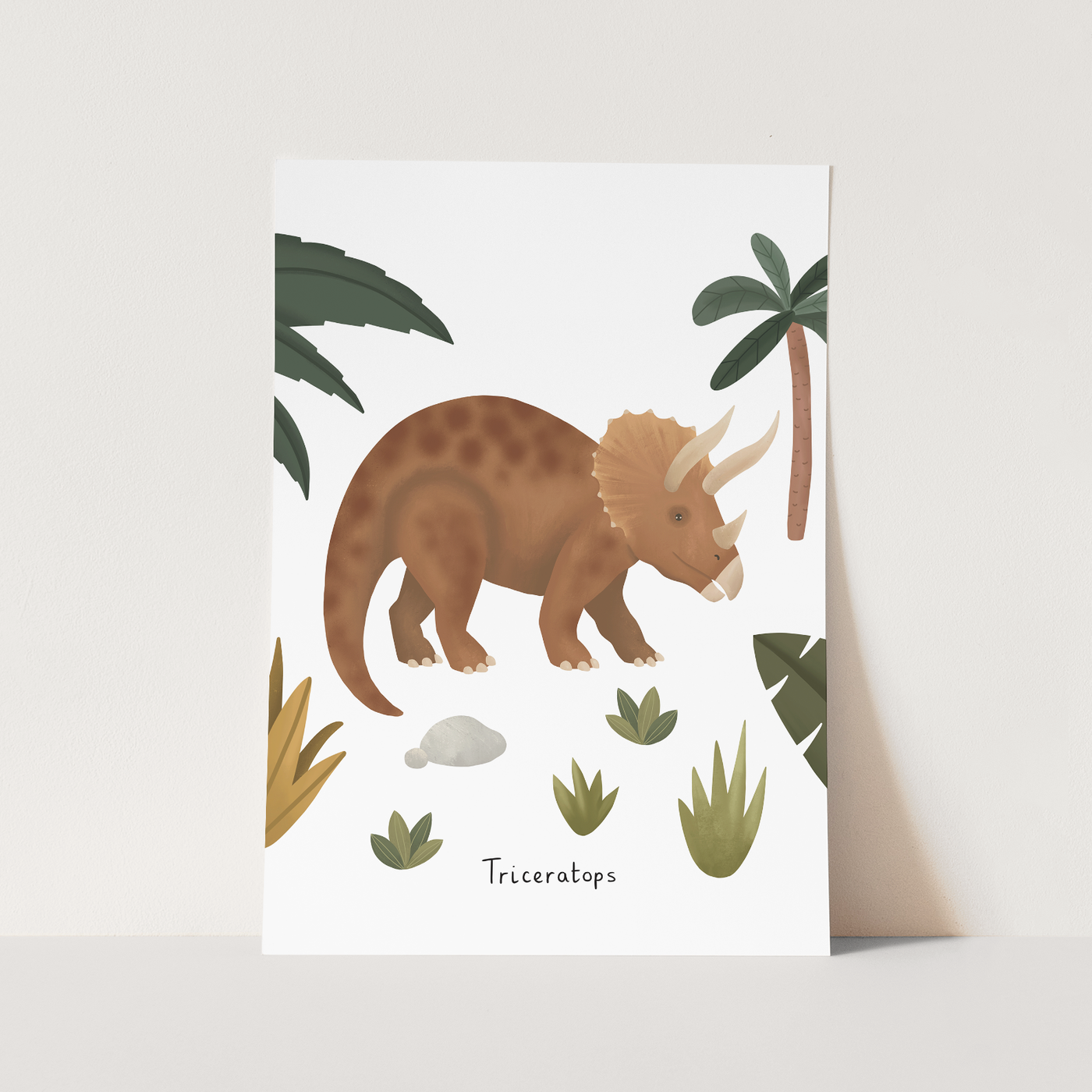 Triceratops print