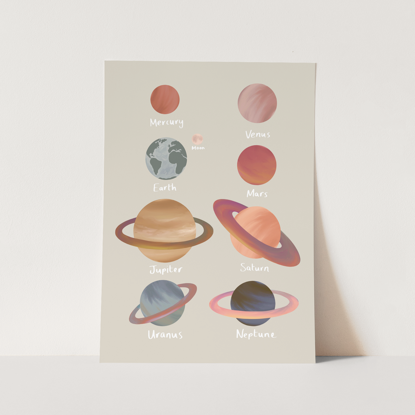Planets print stone