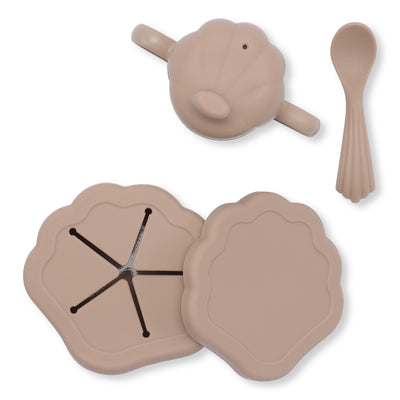 Konges Slojd Silicone Clam Dinner Set Blush