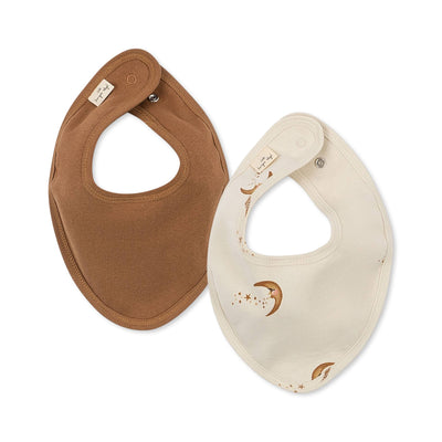 Konges Slojd Classic Bibs 2 Pack - Moon/Rust