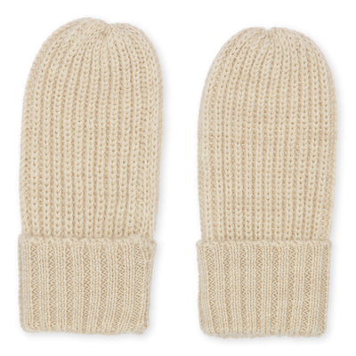 Konges Slojd Vitum Knit Mittens Almond Milk