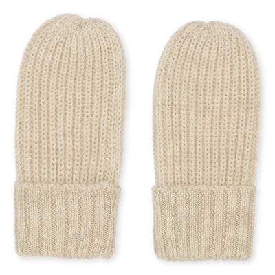 Konges Slojd Vitum Knit Mittens Almond Milk