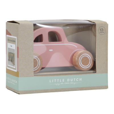 Little Dutch Wooden Pink Car