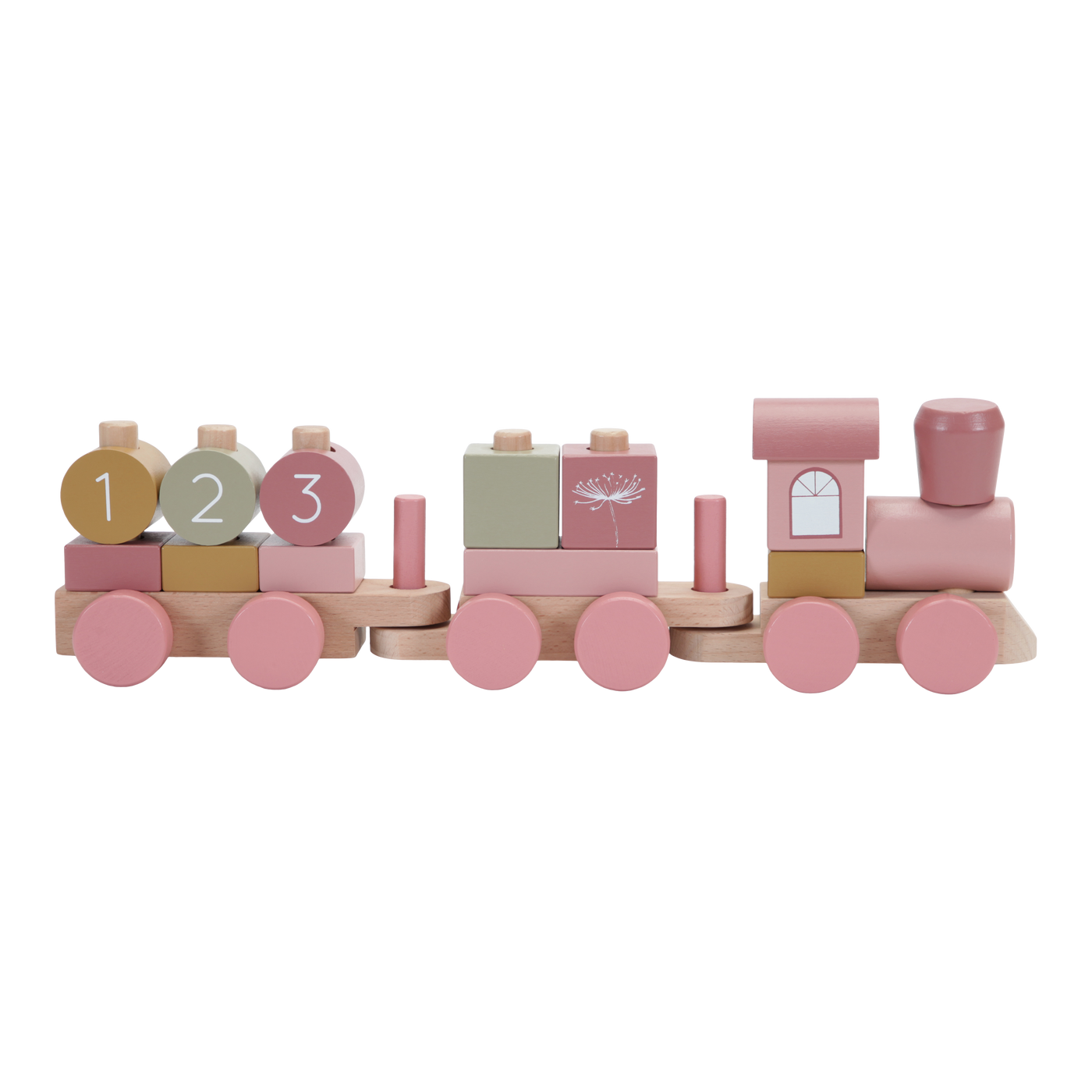 Little Dutch Wooden Stacking Train Flowers