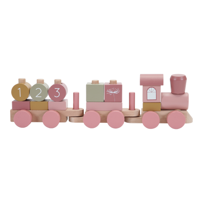 Little Dutch Wooden Stacking Train Flowers