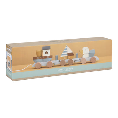 Little Dutch Wooden Blocks Train Sailors Bay