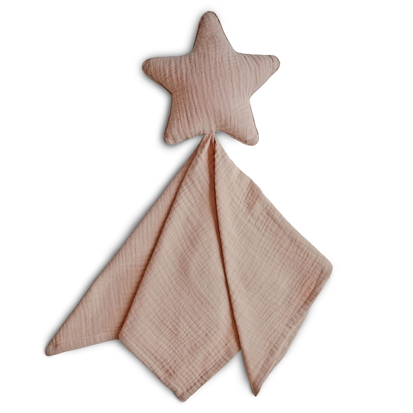 Mushie Organic Star Baby Comforter - Blush