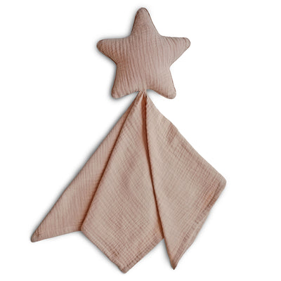 Mushie Organic Star Baby Comforter - Blush