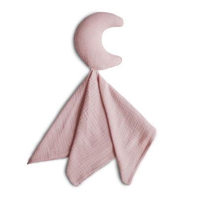 Mushie Organic Moon Baby Comforter - Primrose