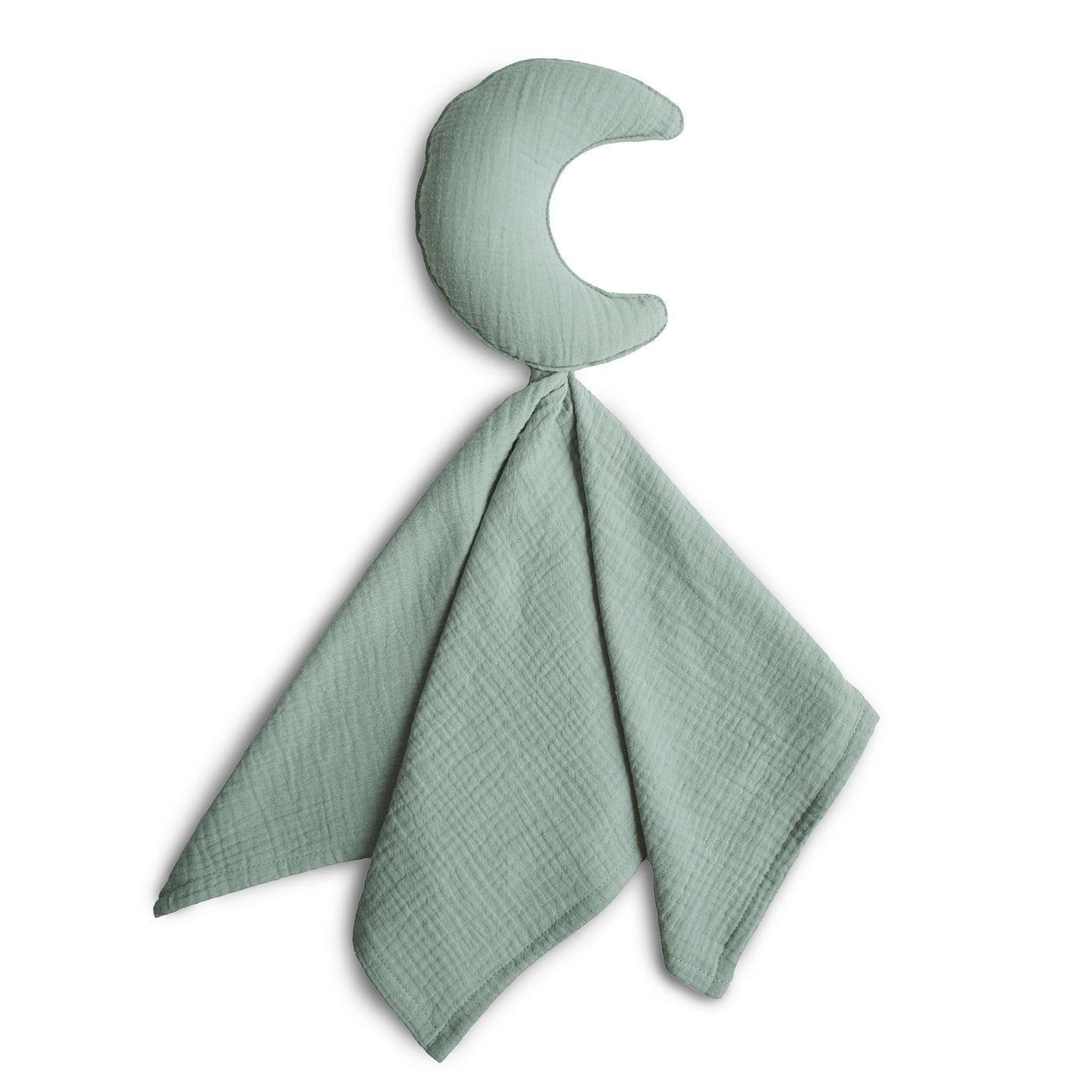 Mushie Organic Moon Baby Comforter Roman Green