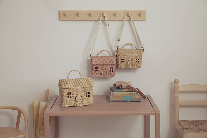 Olli Ella Rattan Casa Bag Straw Scandi Corner
