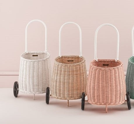 Olli Ella Rattan Luggy Chalk White