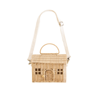 Olli Ella Rattan Casa Bag Straw