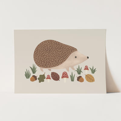 Hedgehog print stone