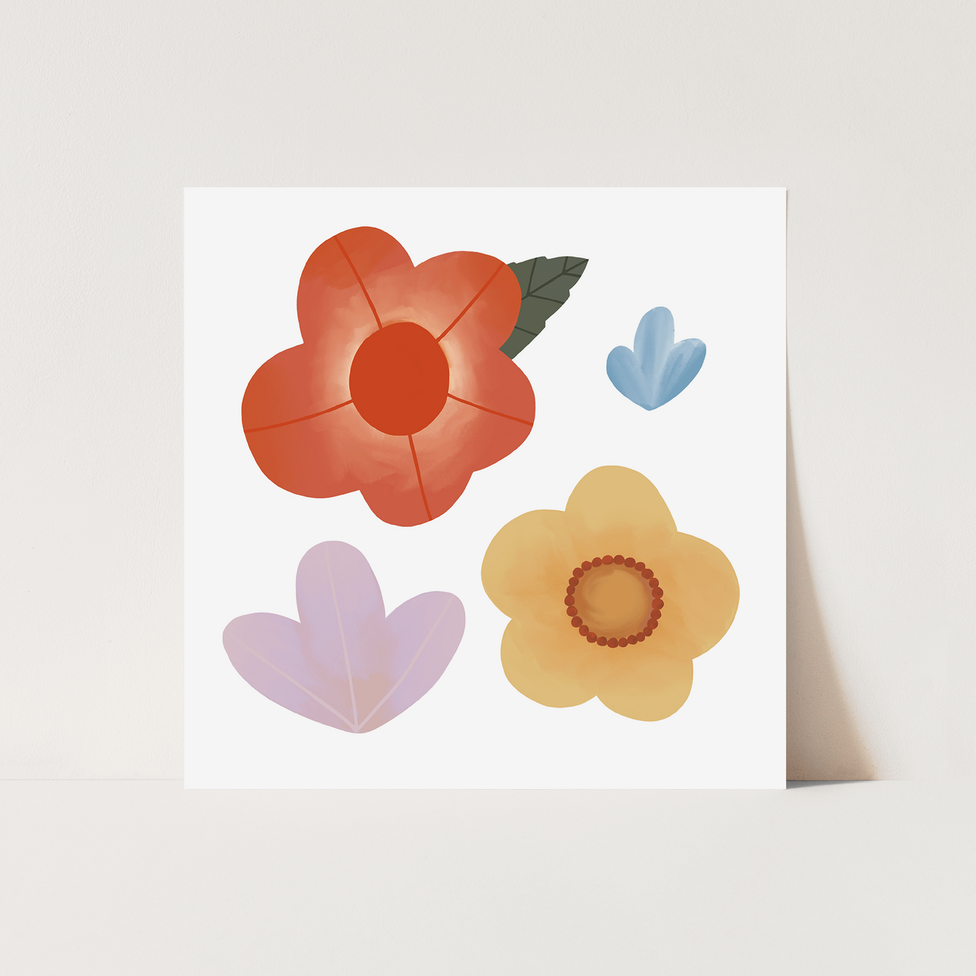 Growing love flower print