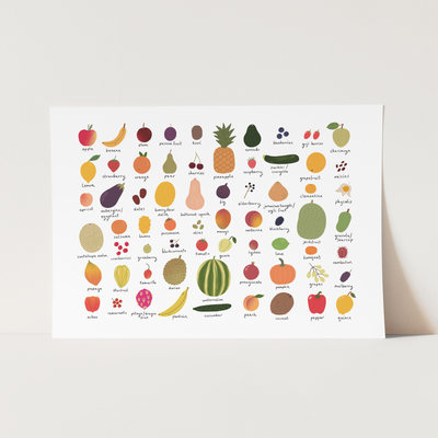 Fruit chart print