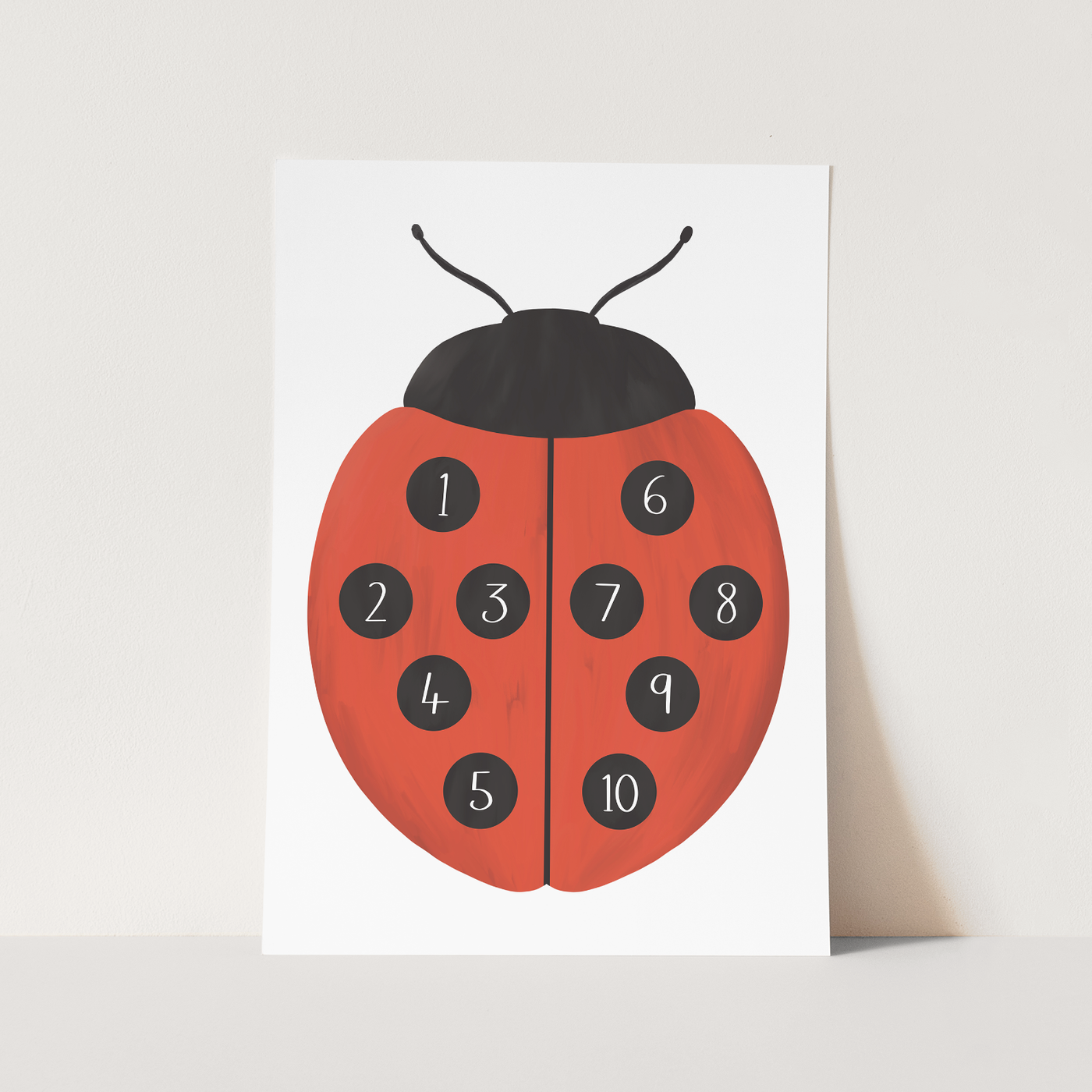 Ladybird number print