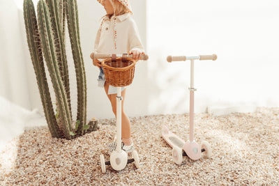 Banwood Scooter with Basket - Pink