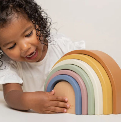 Little Dutch Wooden Rainbow Stacker Vintage